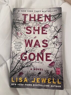 Then She Was Gone by Lisa Jewell - Pink Accent Paperback Novel